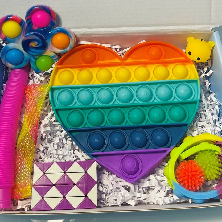 Heart on my sleeve! Fidget box for wholesale by Sweetest Fidgets