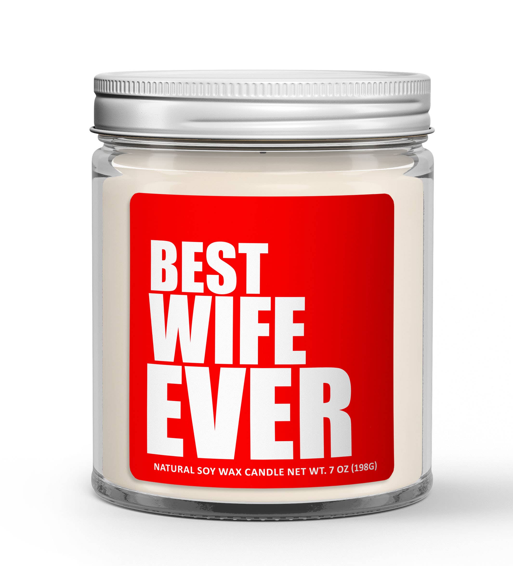 Wi-Wear - Vendita all'ingrosso Candela in vasetto - Migliore Moglie di Sempre Candela di Soia - Candela di San Valentino