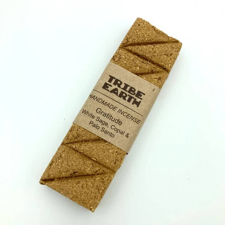 Tribe Earth Incense - Wholesale Incense - Gratitude Incense plank Palo Santo, Copal & White Sage 1
