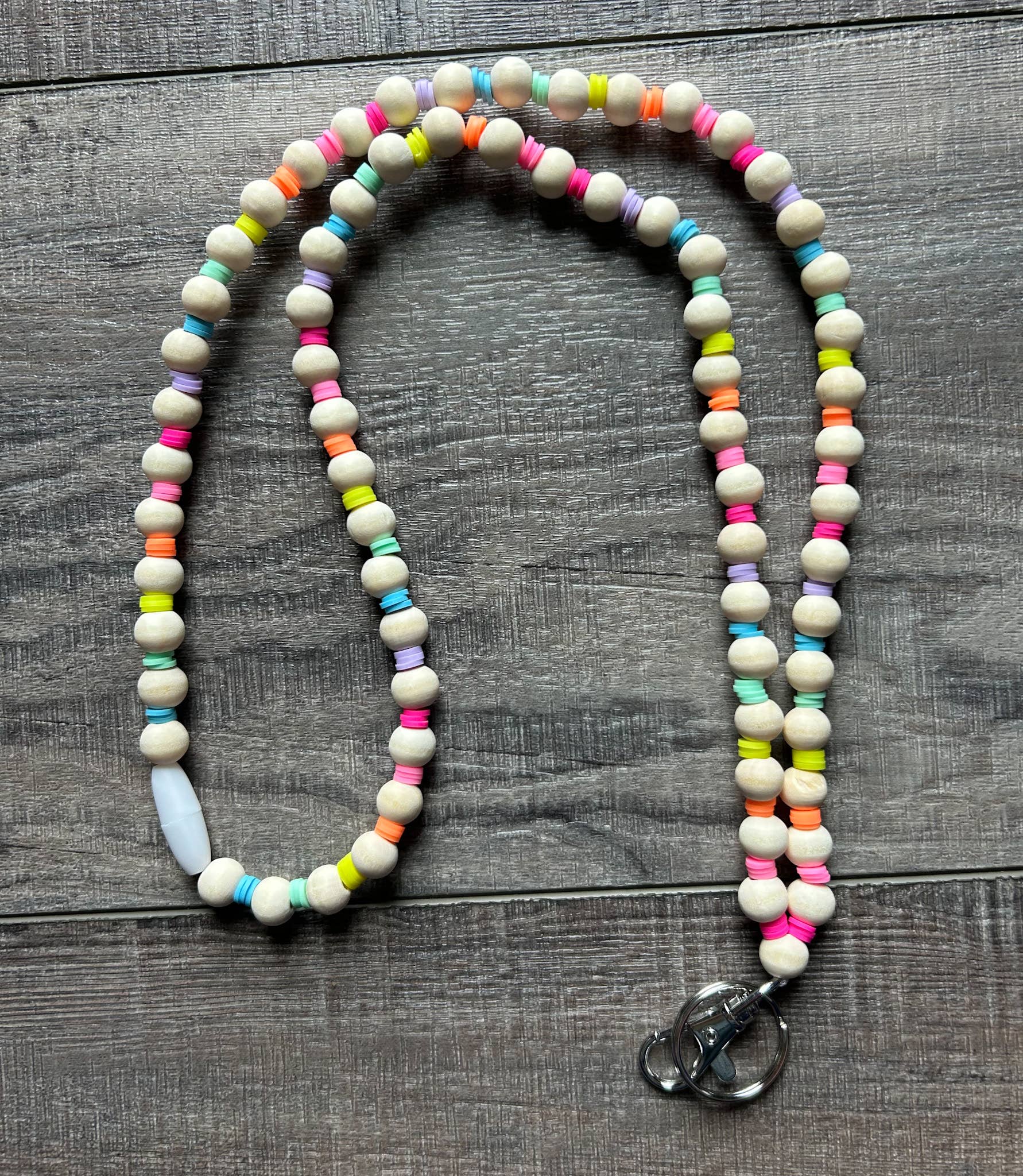 JILLIAN INK LLC - Vente Lanière – femme - Lanière Arc-en-ciel Néon avec Fermoir Détachable2