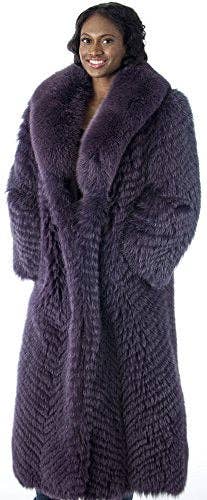 Reed – casaco - Cão por atacado – Casacos de Pele Femininos REED com Gola de Pele de Raposa Genuína2