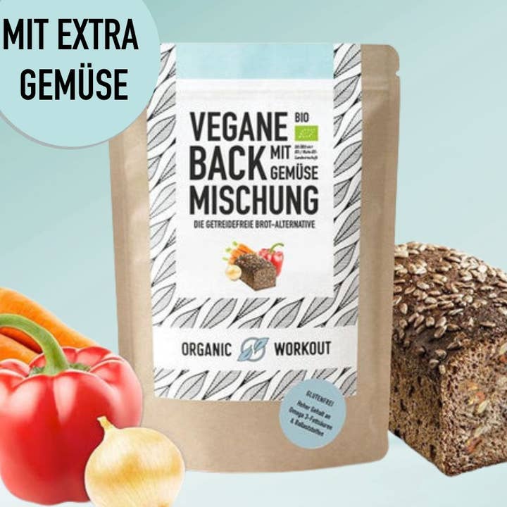 Organic Workout - Wholesale Bread mix - Vegan organic baking mix with vegetables, the protein-rich, lower-carb* bread alternative0