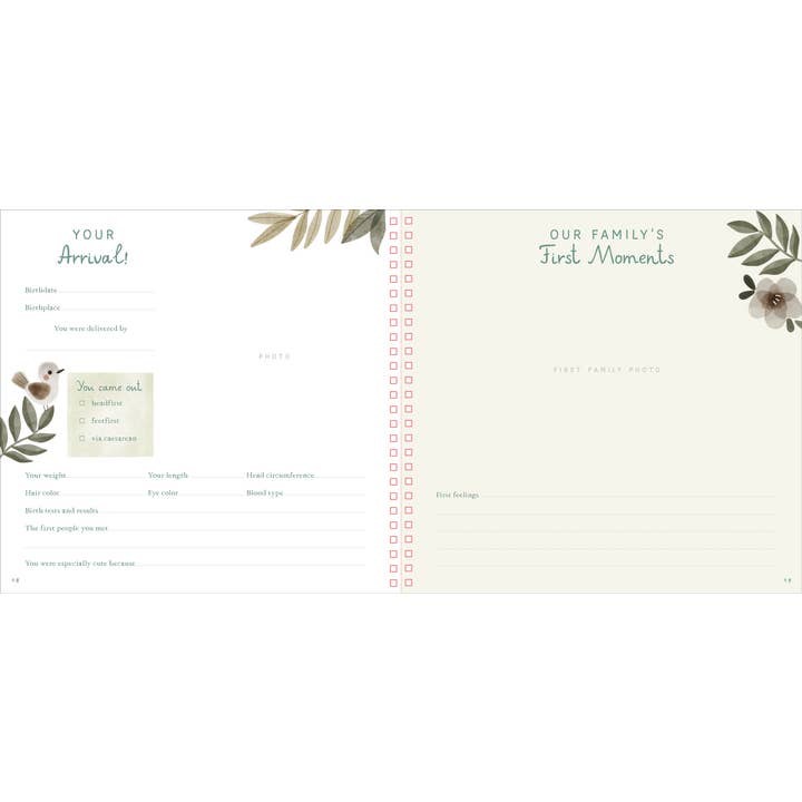 Peter Pauper Press - Wholesale Memory Book - Kids & Baby - Baby's First Years: A Modern Memory Book with Keepsake Box