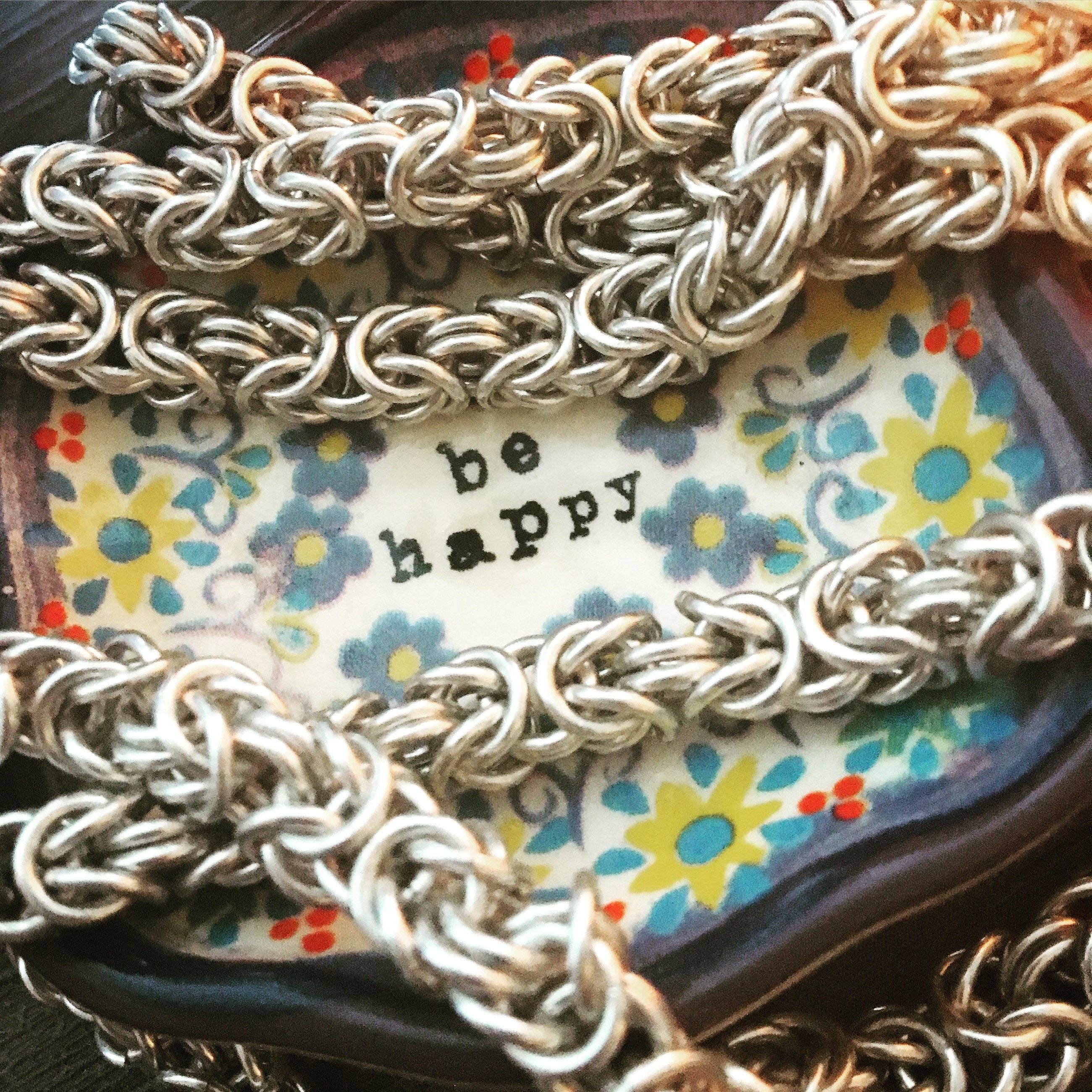 Alison Morse - Wholesale Link & Chain Necklace - Byzantine Chainmaille Necklace in Silver1