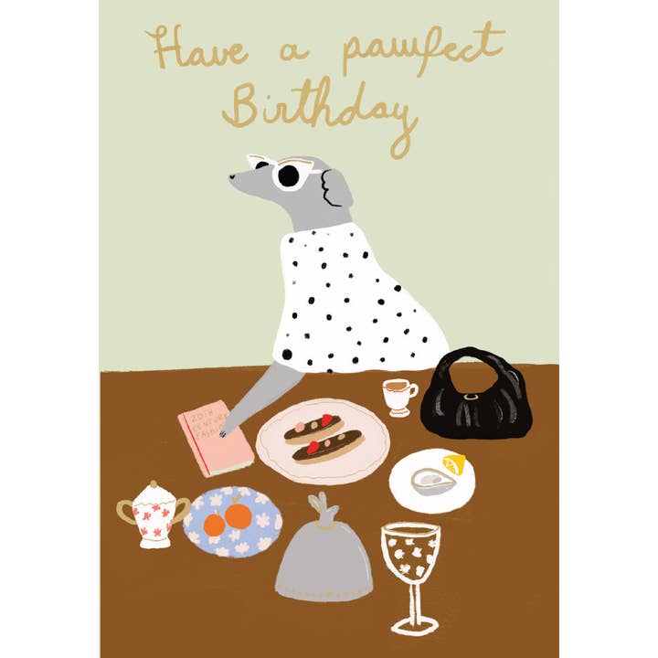 Roger La Borde - Wholesale Birthday Card - Fashionable Dog Petite Card single - GCN 451