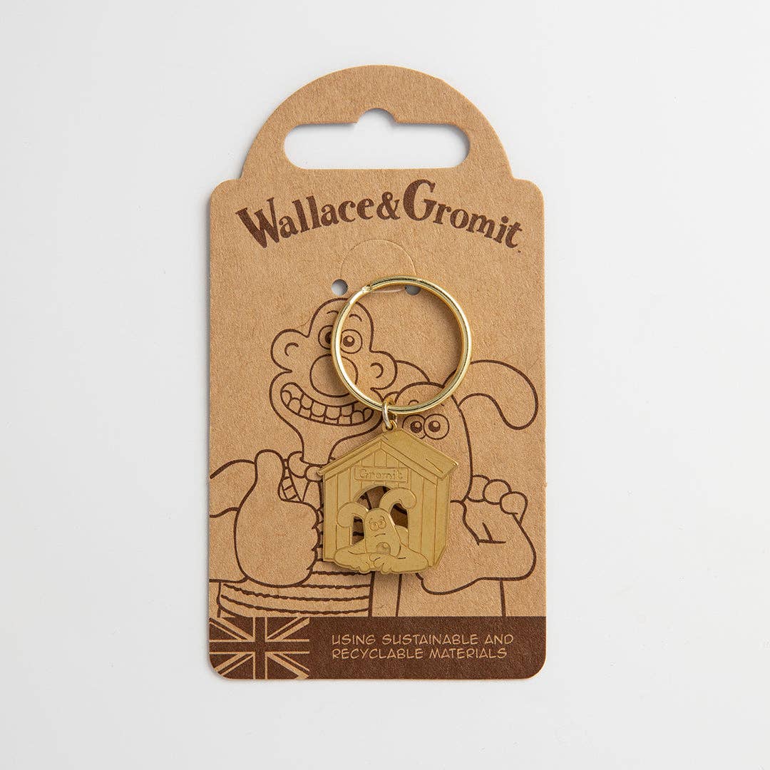 LICENSED TO CHARM - Wholesale Keychain - Unisex - Gromit Etched Kennel Keyring1