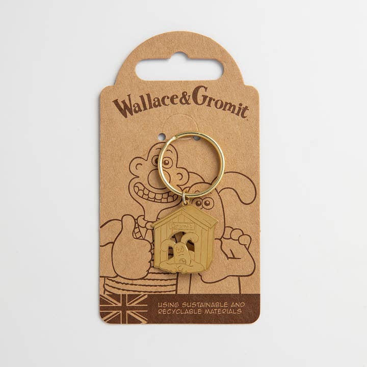 LICENSED TO CHARM - Wholesale Keychain - Unisex - Gromit Etched Kennel Keyring1