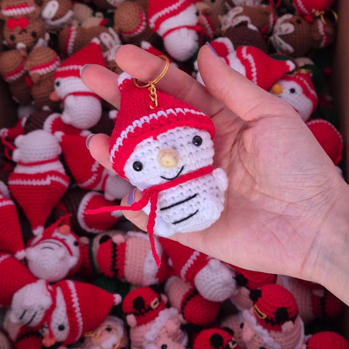 despinacrafting - Wholesale Keychain - Women's - Handmade Christmas Keychains β Crochet Holiday Collection1