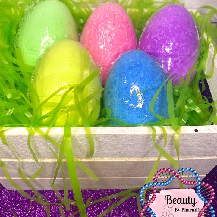 Easter Egg Bath Bombs for wholesale by Beauty By PharmD