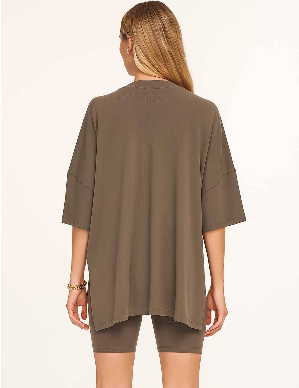 Sweetkama - Wholesale Lounge Set - Women's - Ladies Loose Top and Shorts 2PCS Casual Tee Set SKST2312939