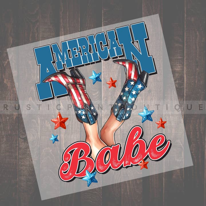 4th of July DTF Heat Transfer Western Vintage Summer DTF for wholesale by RusticPrintStudio