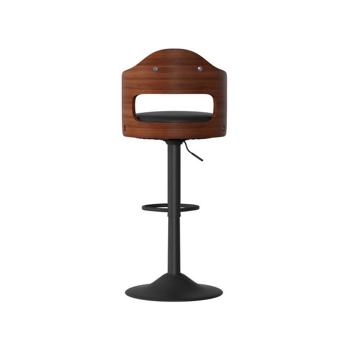 BlakOutlet - Wholesale Stool - Set of 2 Wooden Barstools PU Leather Upholstered Bar Chairs3