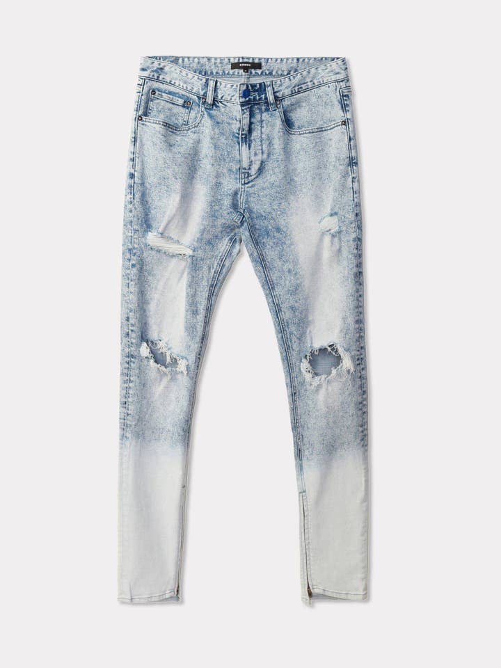 Robink - Wholesale Jeans - Men's - Konus Men's Acid Washed Jean in Blue