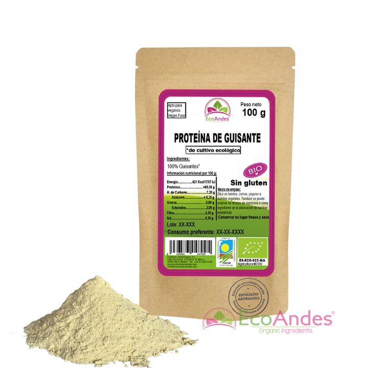ECOANDES - Wholesale Powdered Health Drink - Pea Protein 100g - BIO