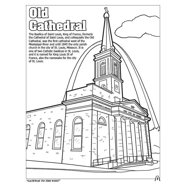 Really Big Coloring Books | ColoringBook.com - Wholesale Coloring & Activity Book - Kids & Baby - Saint Louis ‘Gateway to the West’ Coloring Book 8.5 x 113