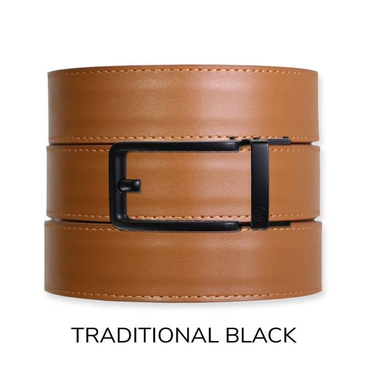 Tough Apparel - Wholesale Belt - Men's - British Tan Top Grain Leather Ratchet Belt & Buckle Set17