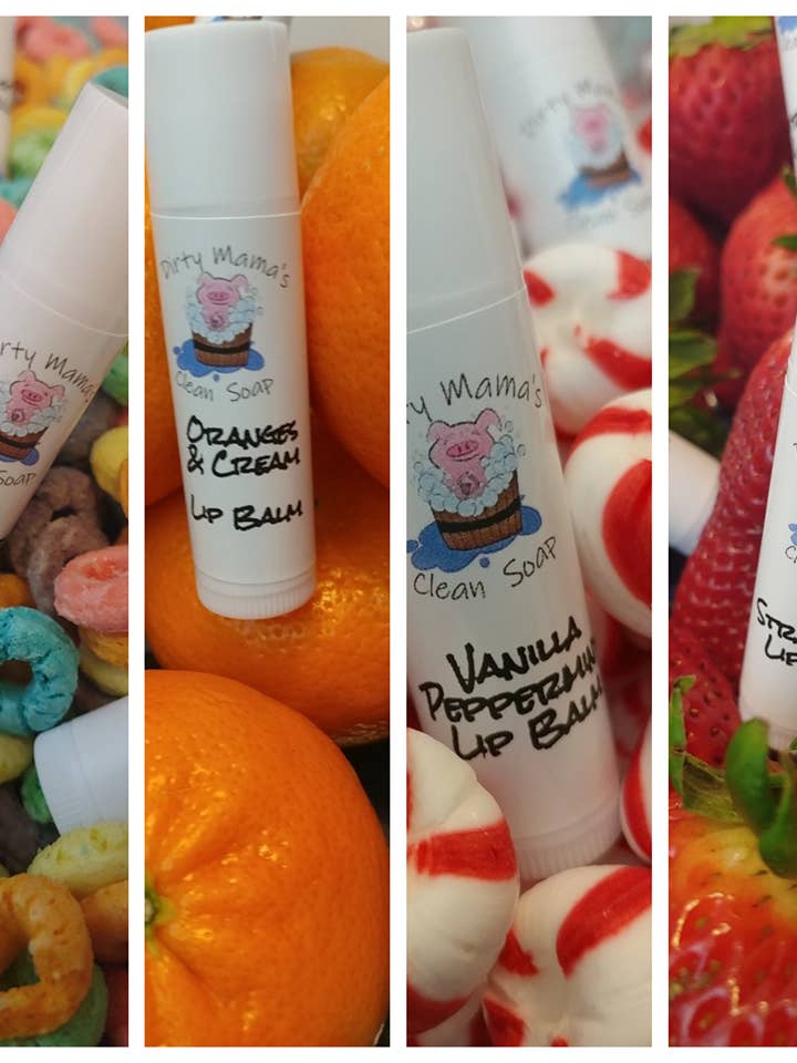 Lip Balms for wholesale by Dirty Mama's Clean Soap