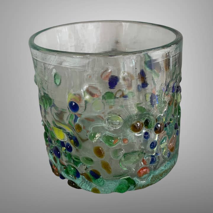 Batik Indah - Wholesale Drinking Glass/Cup - Hand blown recycled glass tumbler0