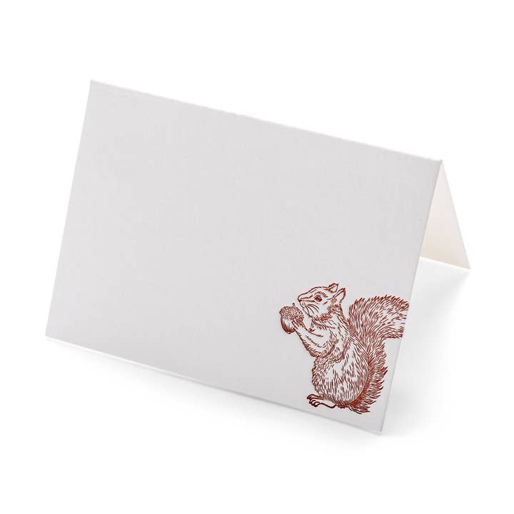 Marches-places pliés | Écureuil pour la vente par Color Box Design & Letterpress