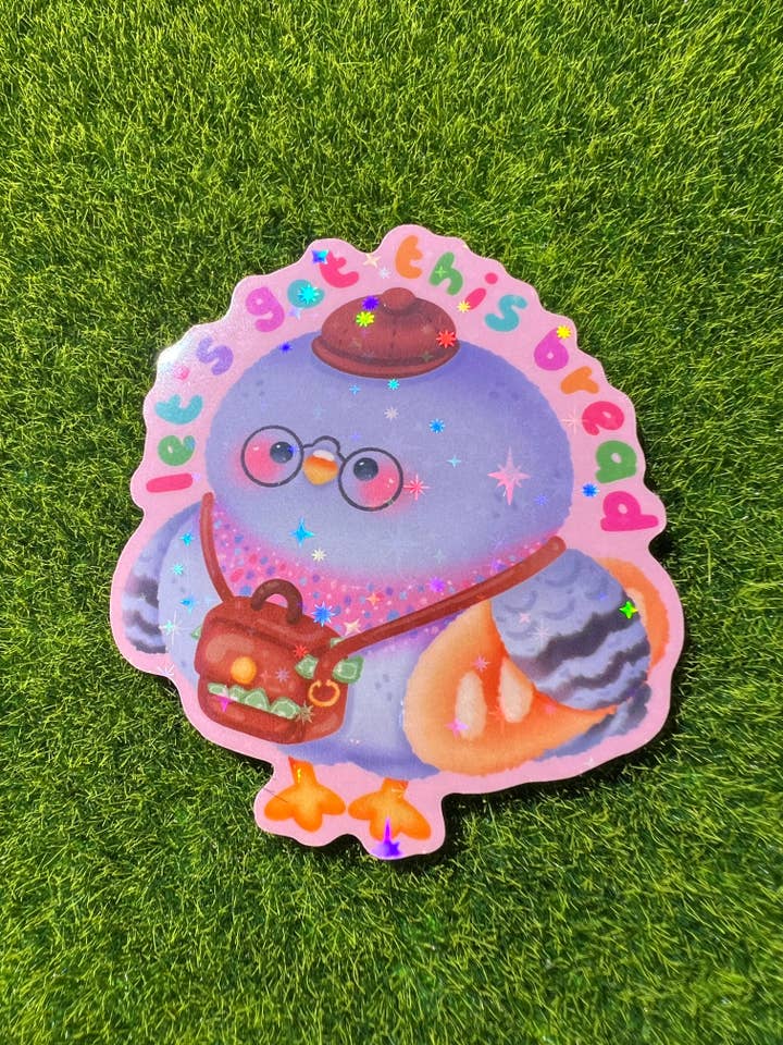 Let's Get This Bread Sticker for wholesale by Mothers Of Orion