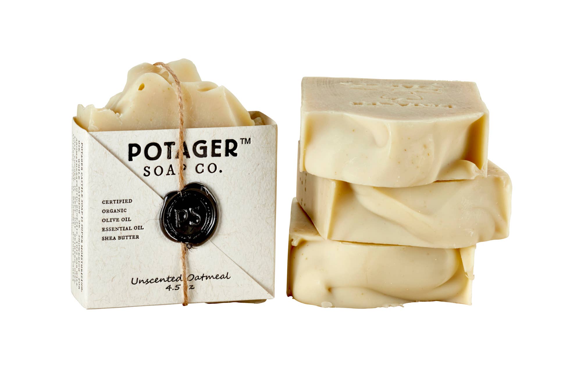 Potager Soap Company - Vente Pains de savon - Savon en barre artisanal à l'avoine non parfumé | Savon biologique13