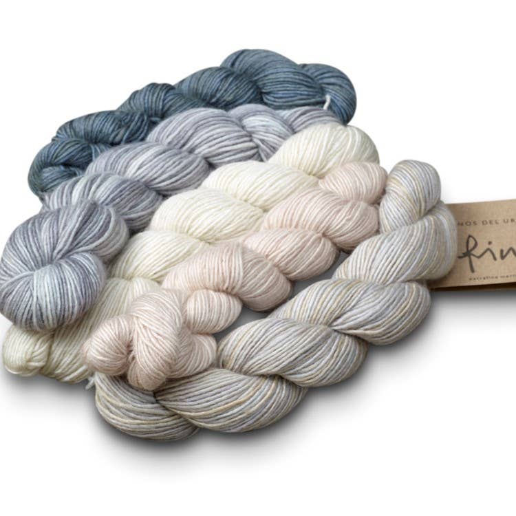Rooster Yarns - Venta al por mayor Hilos - Set de mini madejas de hilo de tejido Fino de Manos del Uruguay9