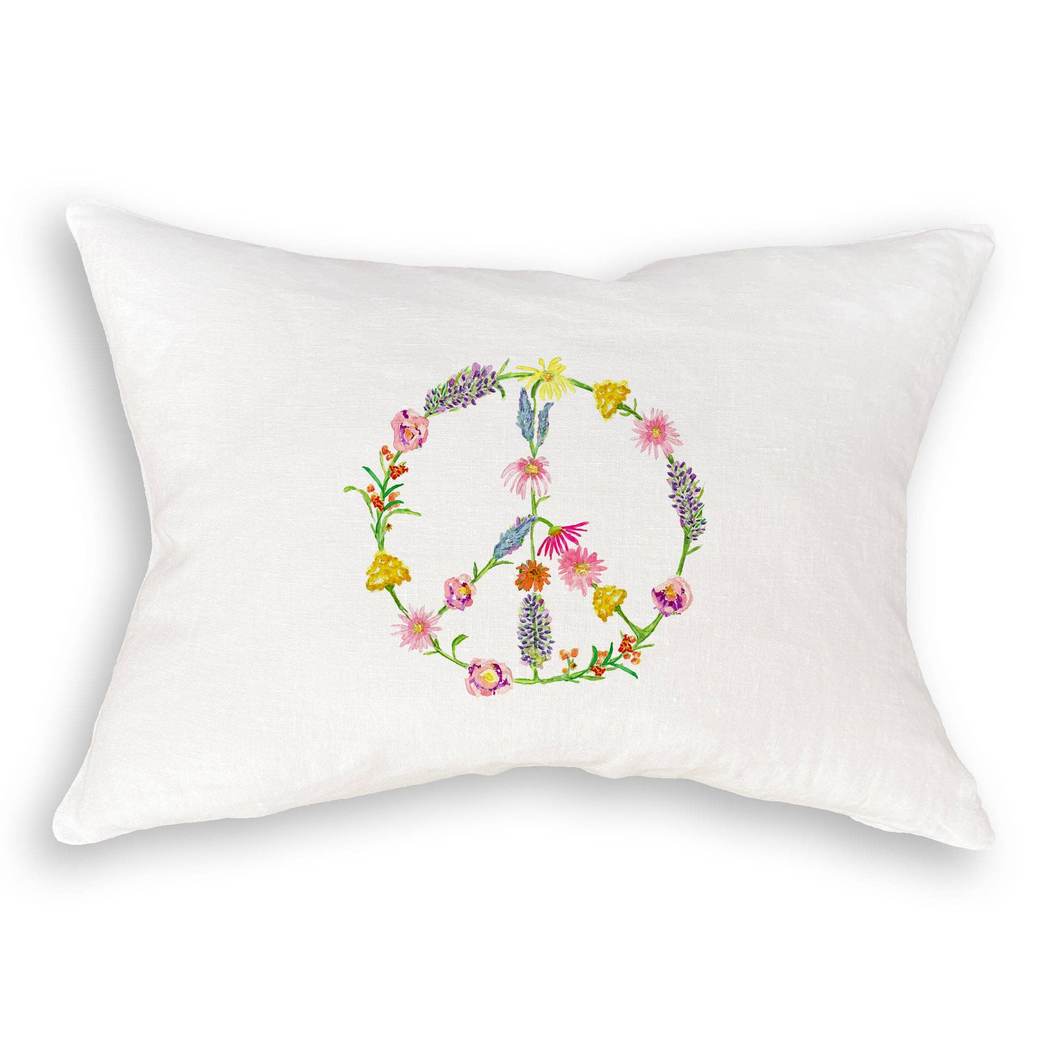 French Graffiti - Wholesale Tea Towel - Floral Peace Sign9