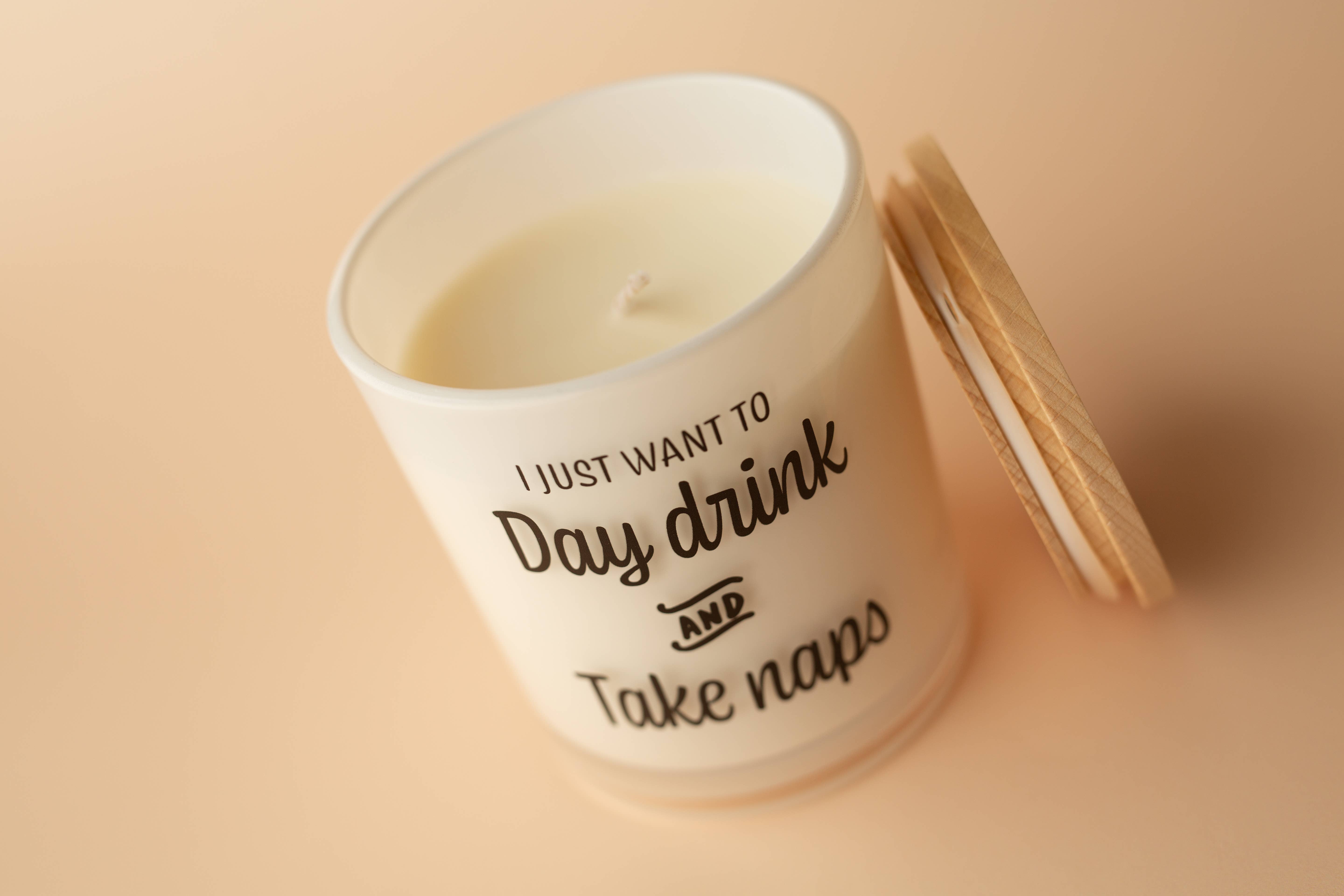 Unplug Soy Candles - Wholesale Jar/Filled Candle - Day Drink and Nap Soy Candle5