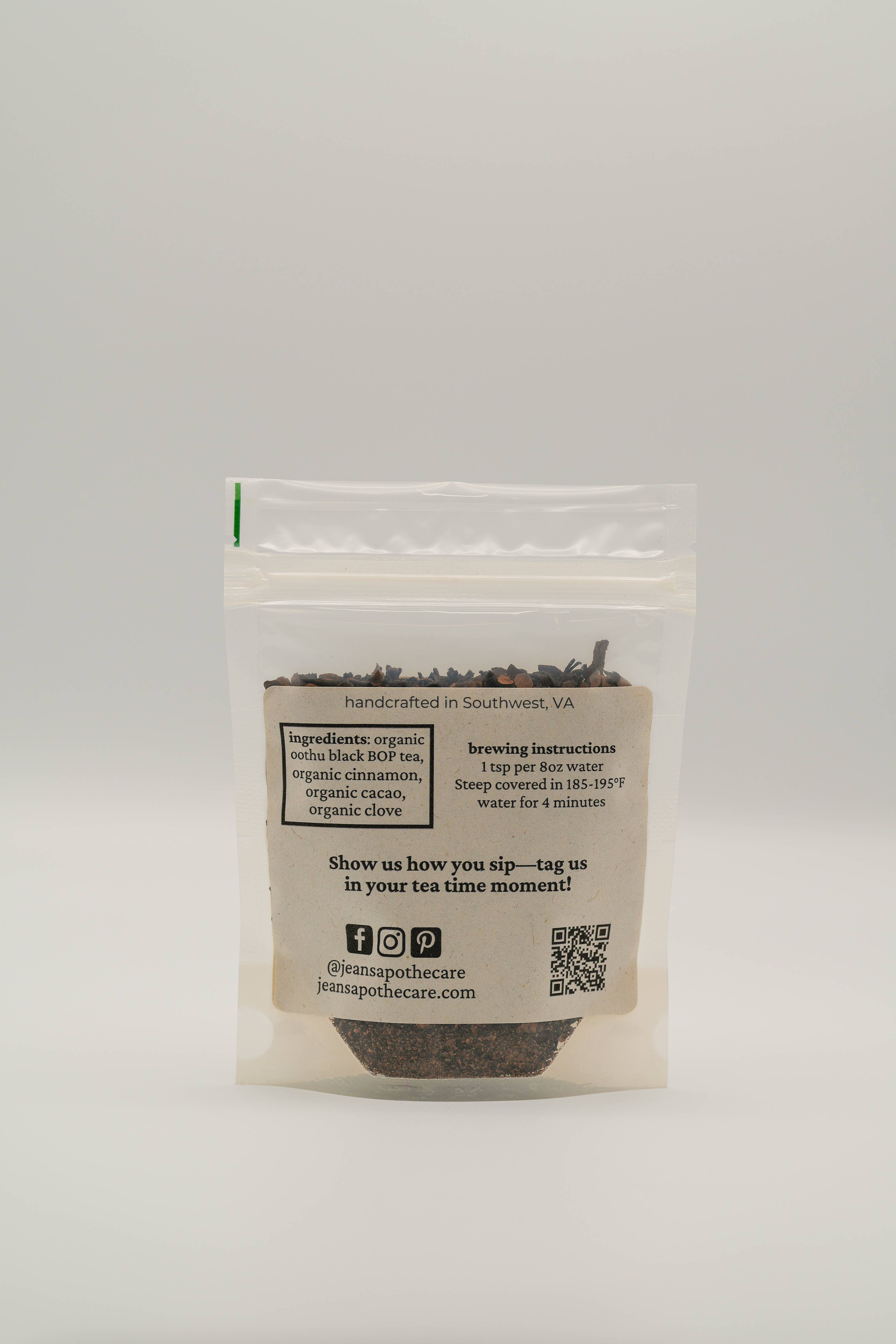 Jean's Apothecare - Wholesale Loose Tea - Fireside | Cacao & Spiced Black Tea for a Cozy Holiday 10