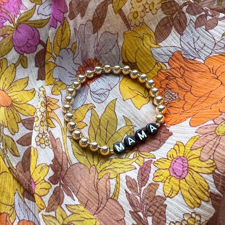 Names For Good - Wholesale Beaded Bracelet - The Gold with Gold End Beads Bracelet5