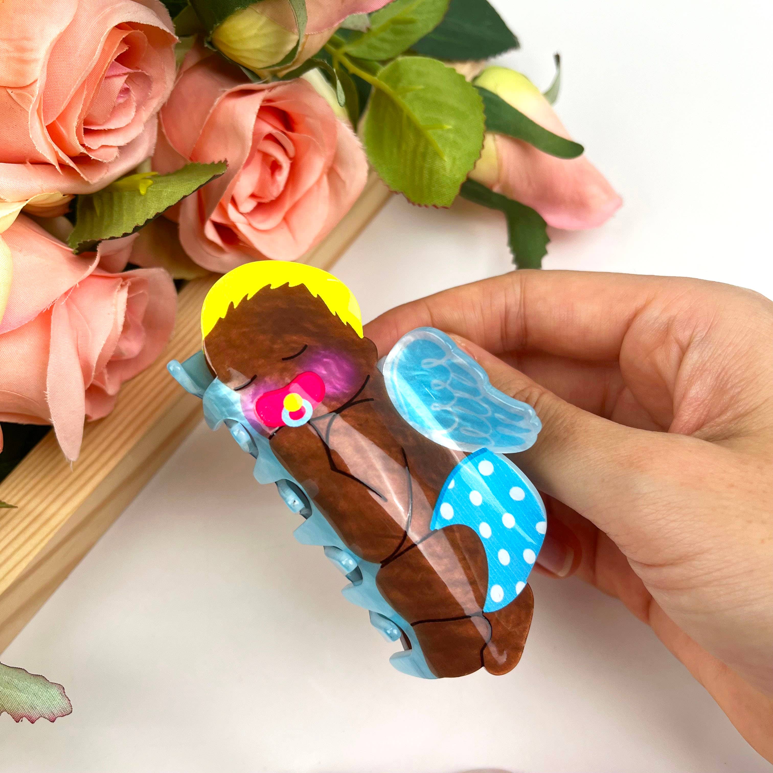 mildstyles - Wholesale Hair Clip - Women's - Angel Baby and Cupid Hair Claw Clip Valentine's Day2