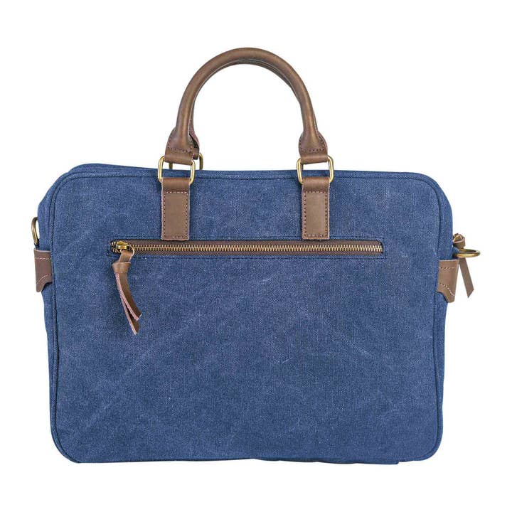 ZEDE PARIS - Wholesale Laptop Bag - Unisex - ARTS-ET-METIERS - Canvas and leather laptop bag34