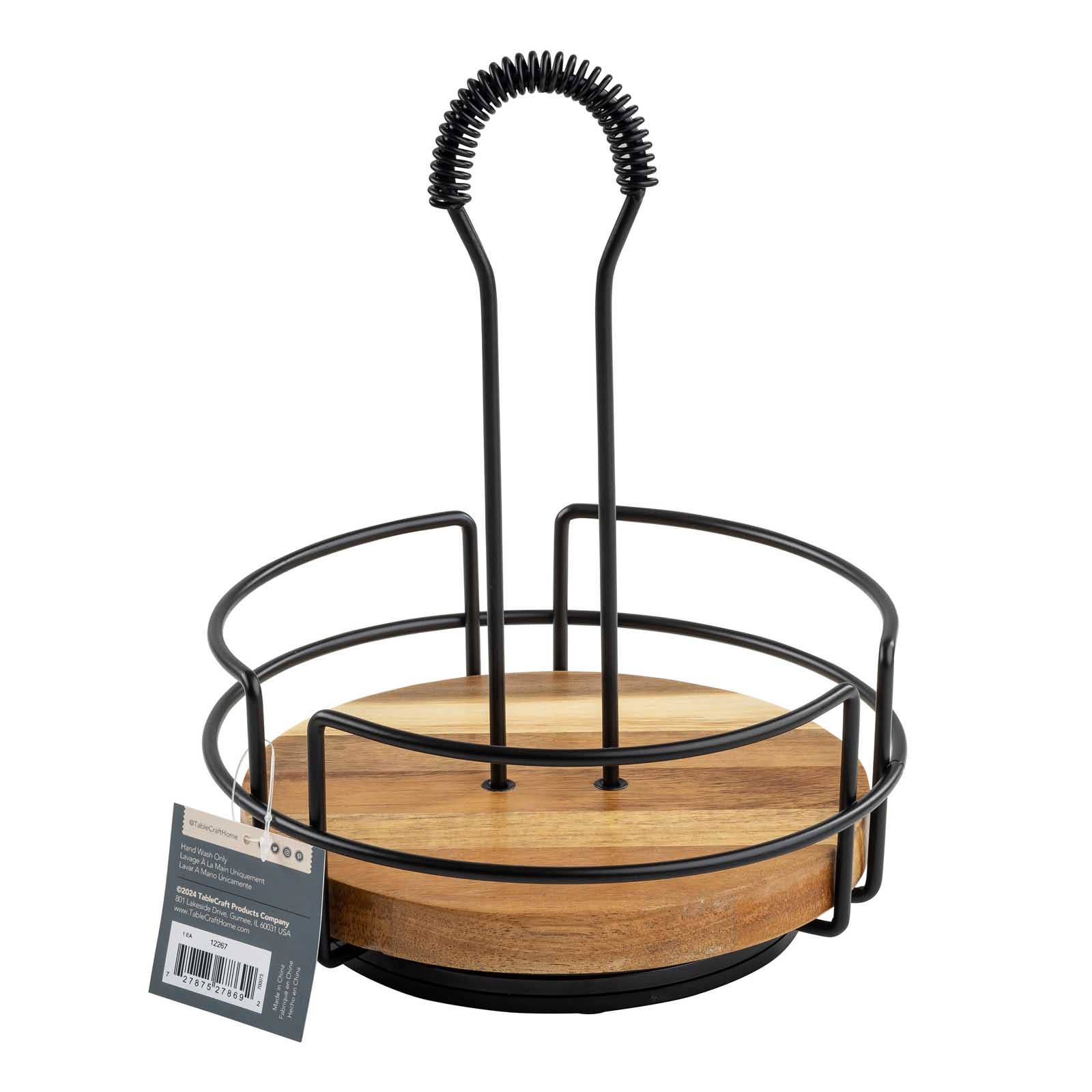 TableCraft Products Company - Wholesale Condiment/Dip Bowl - Round Rotating Tabletop Caddy, 8.5" dia x 10.5" height21