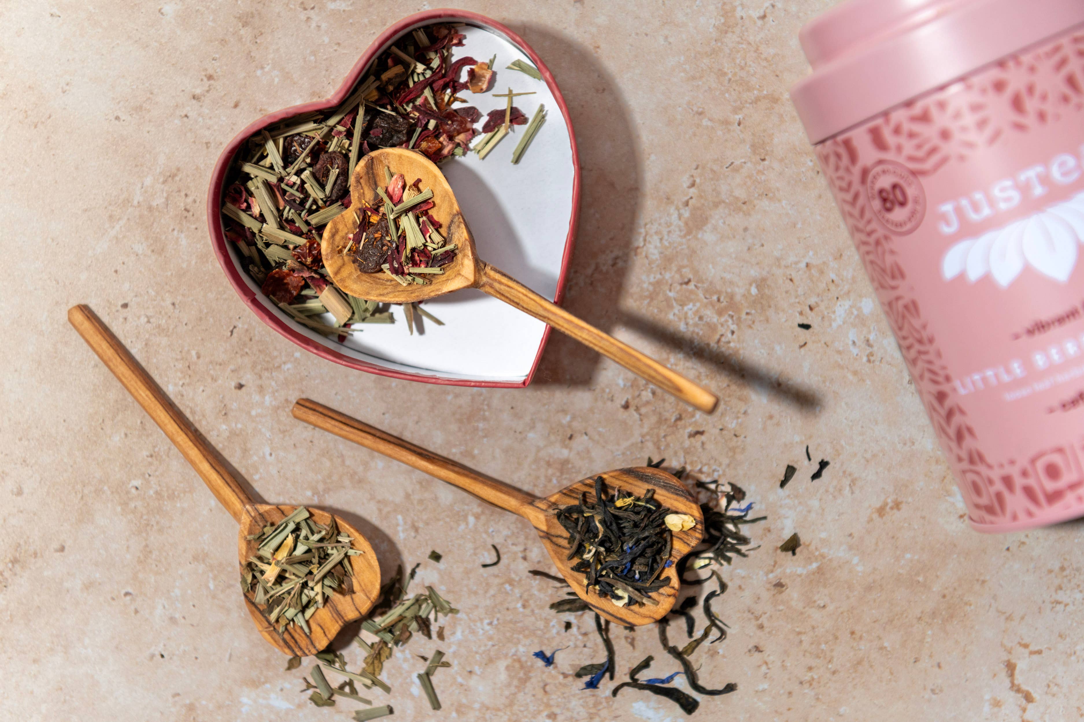 JusTea - Wholesale Measuring Spoon - Hand-carved Heart Tea Spoon5