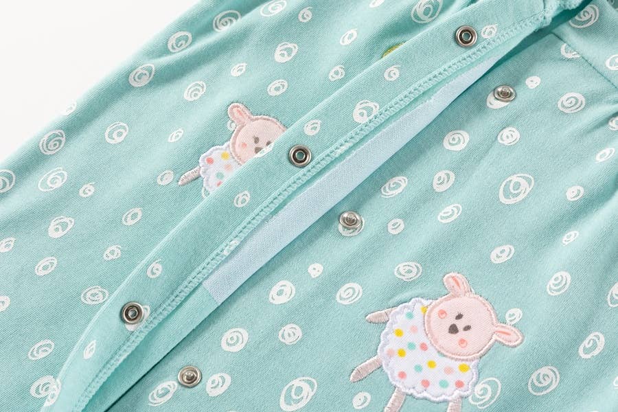 Green Girl's Footed Pajamas for wholesale on Faire3