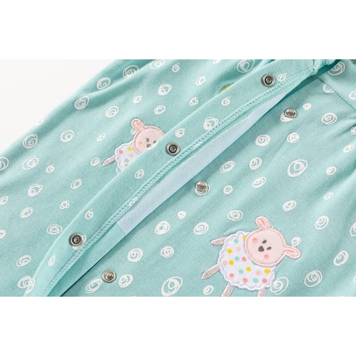 GRØN Pigepyjamas med fødder Grøn for engroshandel på Faire3