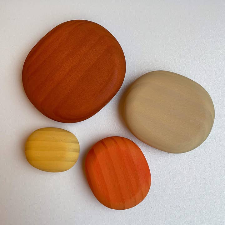 Lothi - Wholesale Stacking Game - Set of 4 wooden pebbles1