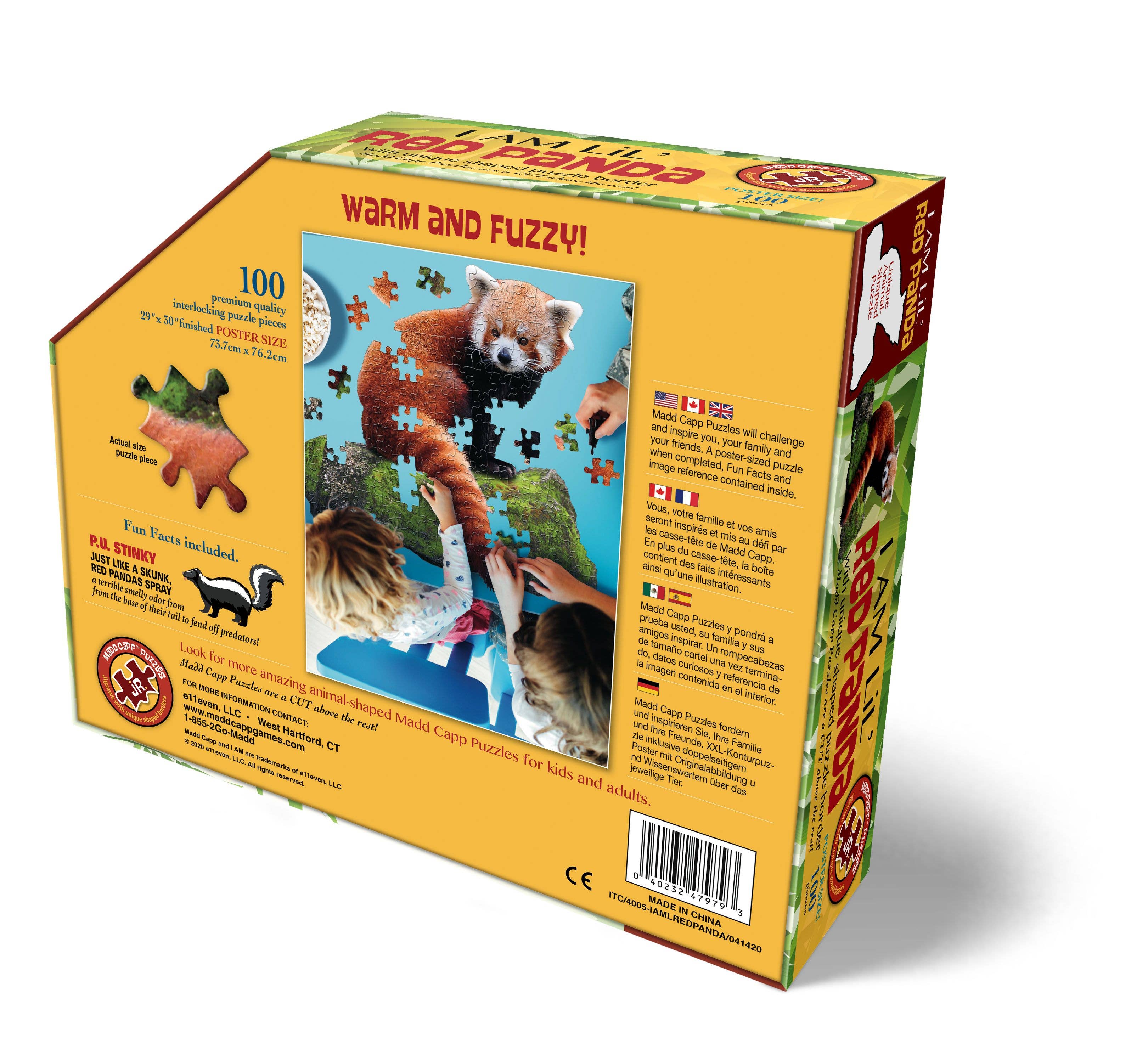 Madd Capp Games & Puzzles - Wholesale Puzzle - Kids - I AM Lil RED PANDA 100 piece jigsaw puzzle - gift2