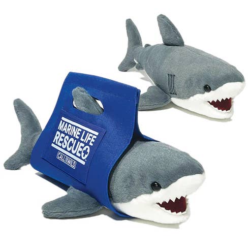 Stor hvid hajplys med redningsbåre for engroshandel hos MARINE LIFE RESCUE PROJECT