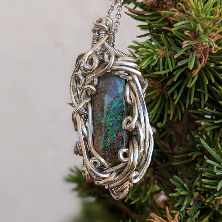 Sterling Silver Boulder Opal Pendant and other Purchase Wholesale bouffe poisson. Free Returns & Net 60 Terms on Faire trending on Faire.