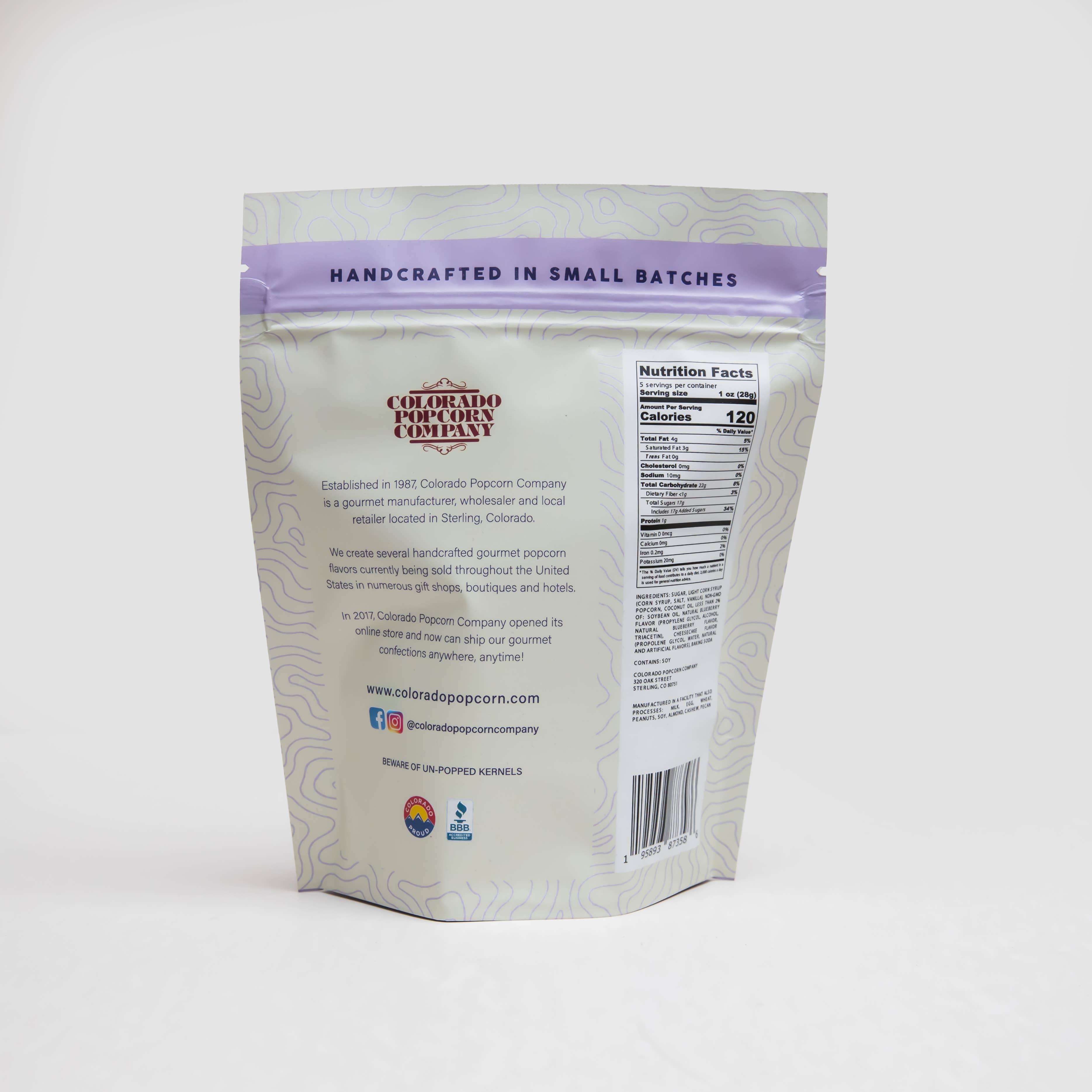 Colorado Popcorn Company - Wholesale Popcorn - Blueberry Cheesecake Popcorn5