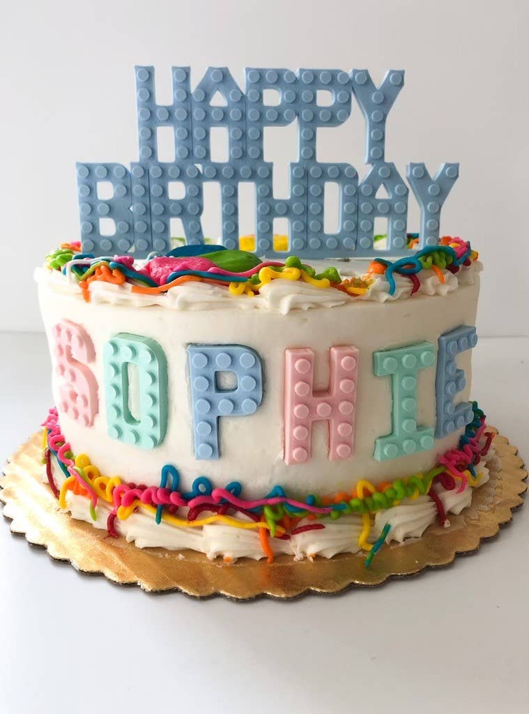 Made Happy Gifts - Wholesale Cake/Cupcake Topper - Happy Birthday Cake Topper Compatible with LEGO® Bricks9