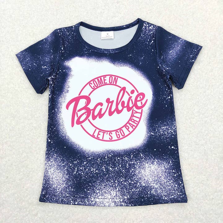 Baby Girls Bleached Doll Short Sleeve Tee Shirt Tops for wholesale by Aier Wholesale