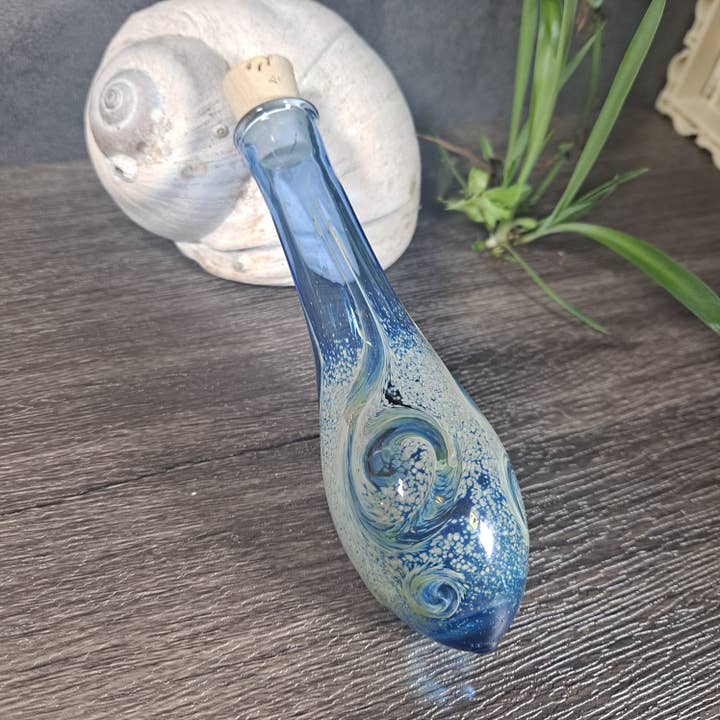 Sunshine Glass Gifts - Wholesale Wine Charm - Handblown Glass Bodice Chiller - Potion Bottle - Renaissance Faire Accessories - Bodice Bottle