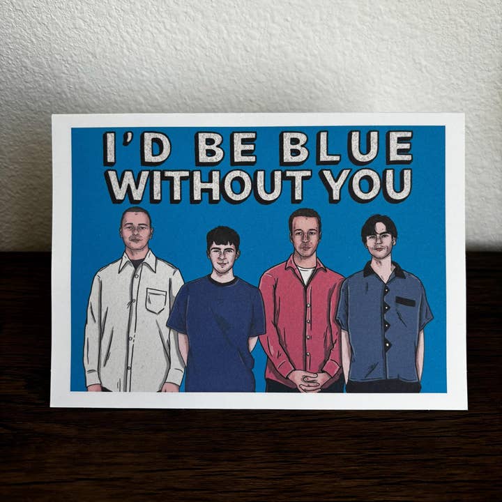 GoochDoods - Wholesale Everyday Greeting Card - WEEZER | Blue Album| Greeting Card | Any Occasion