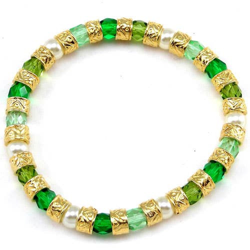 Alice Sturzinger LLC - Vendita all'ingrosso Bracciale con perline - Bracciale elastico in vetro di Murano Linda - 9 opzioni di colore6