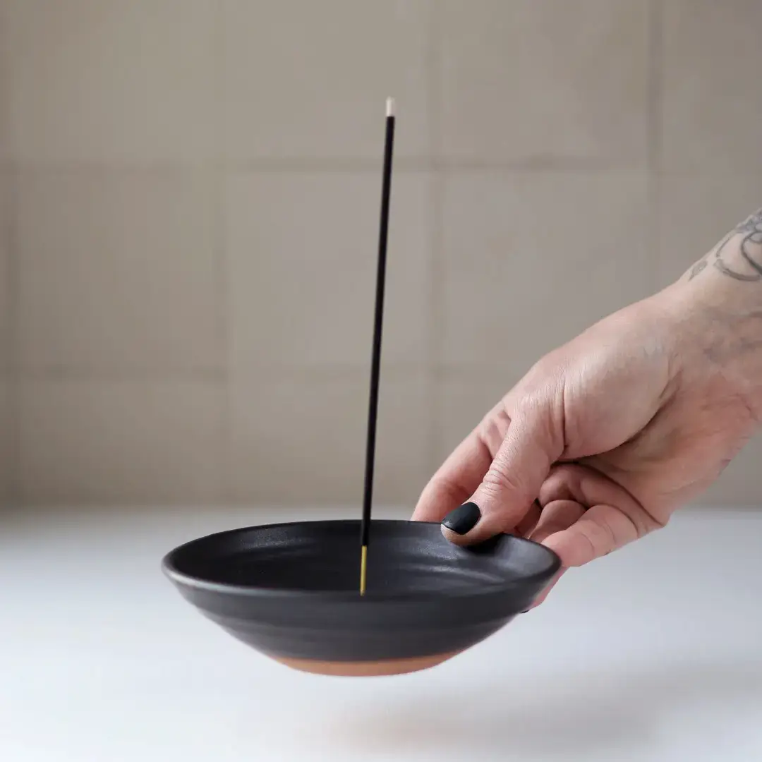 Gravesco Pottery - Vente Porte-encens - Brûleur d'encens en poterie artisanale moderne, 4 couleurs14