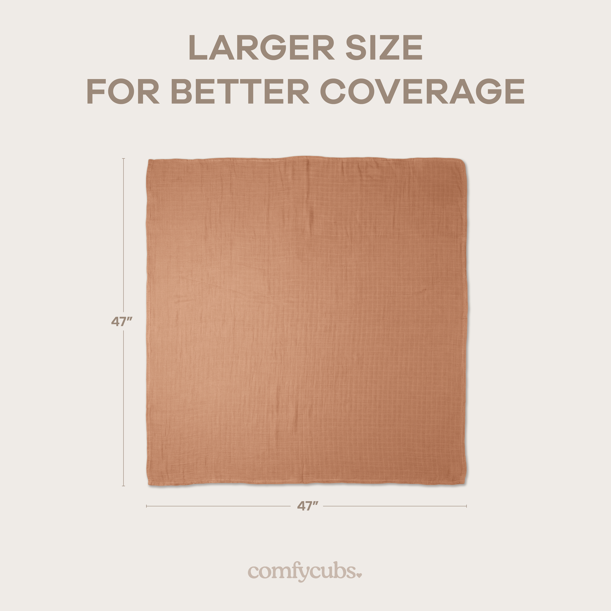 Comfy Cubs - Vente Lange – bébé - Couvertures d'emmaillotage en mousseline, lot de 4, 47" x 47" par Comfy Cubs19