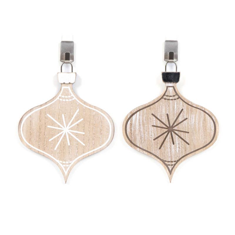 Devanie At Home (Formerly Adams & Co.) - Wholesale Ornament - 75526 - 3.25x4 wood orn (LAMP STR)  CHRISTMAS Decor1