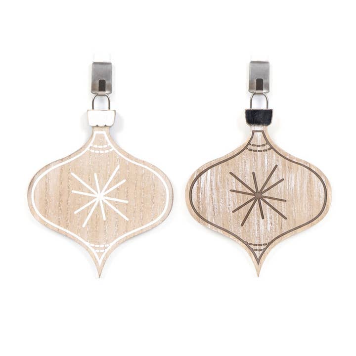 Devanie At Home (Formerly Adams & Co.) - Wholesale Ornament - 75526 - 3.25x4 wood orn (LAMP STR) CHRISTMAS Decor1